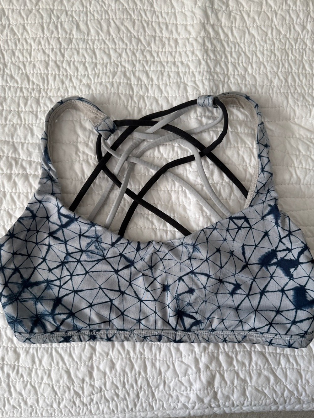 Gray and blue Lululemon Bra